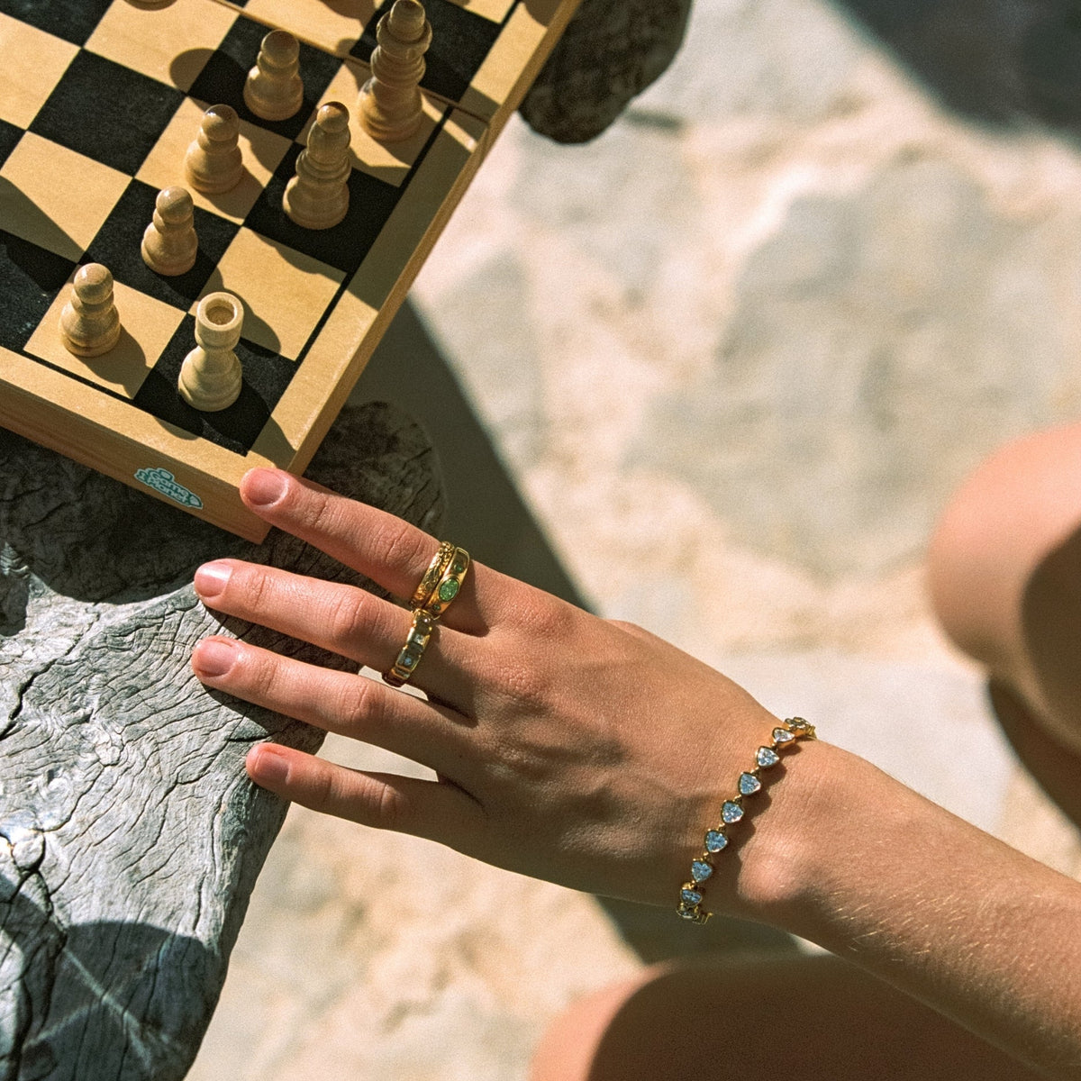 Bruce & Co Sun Spark – White Zircon Teardrop Tennis Bracelet