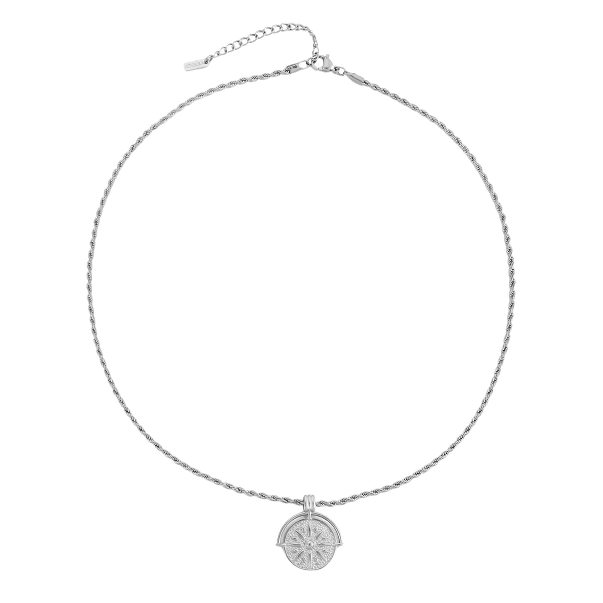 Bruce & Co Sun Coin Rope Chain Necklace, 21 mm