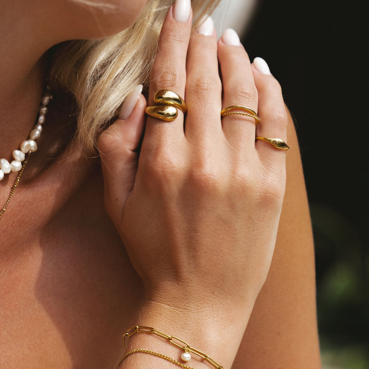 Bruce & Co Double Twist – Open Wrap Statement Ring