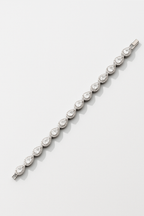 Bruce & Co Clear Zirconia Teardrop Bracelet, Silver-Tone
