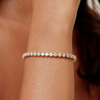 Bruce & Co Zircon Tennis Bracelet, 4.1 mm Stones, Steel