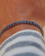 Bruce & Co Spring Edit – Five-Color Tennis Bracelet Set, 4 mm, Silver-Plated