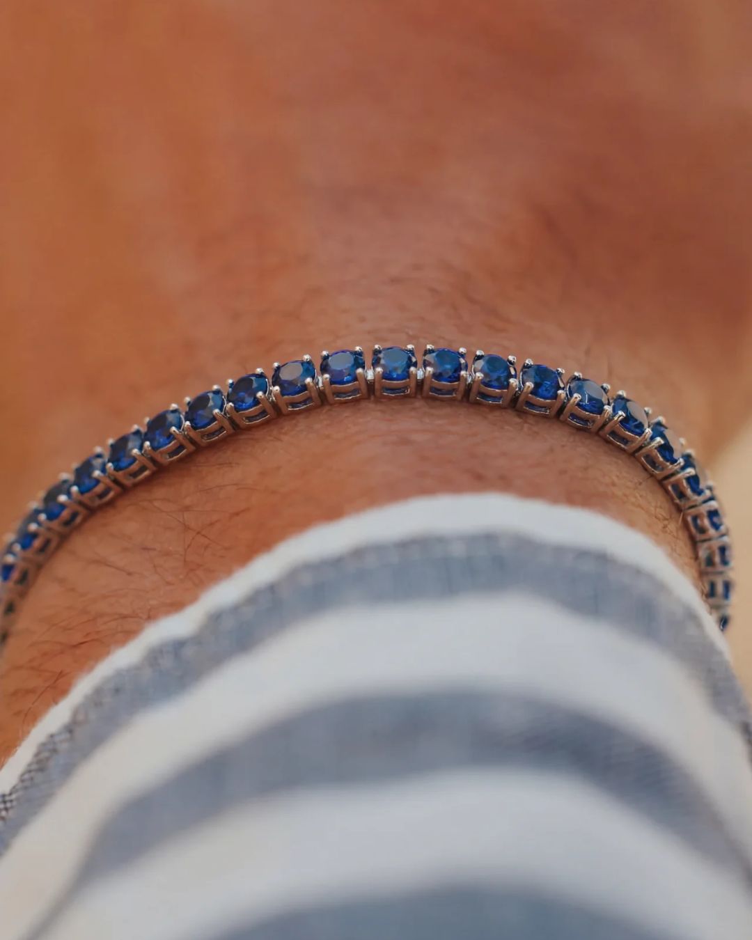 Bruce & Co Spring Edit – Five-Color Tennis Bracelet Set, 4 mm, Silver-Plated