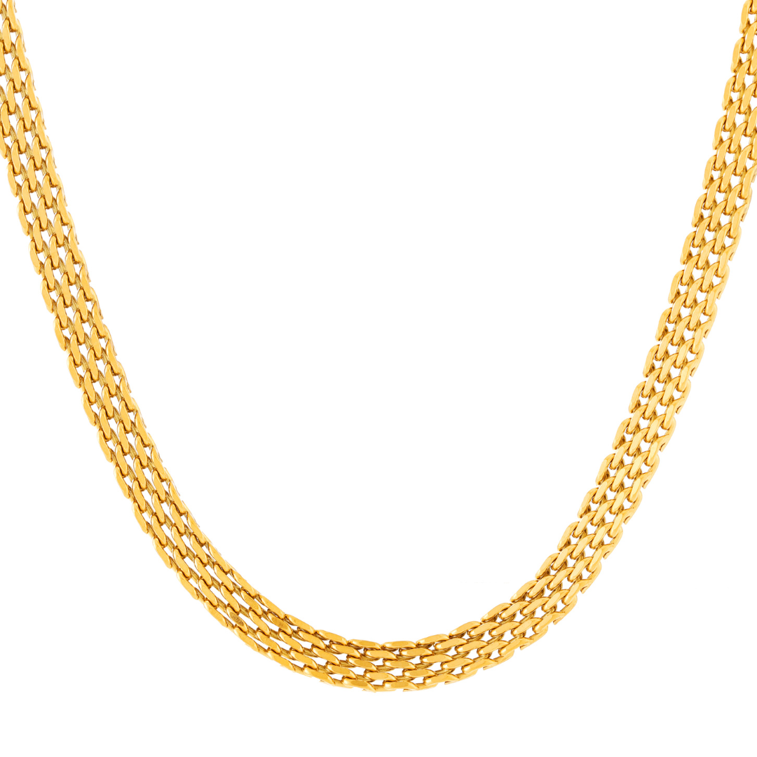 Bruce & Co Sifnos – Woven Chain Choker, 6 mm, Steel