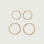 Bruce & Co Thin Hoop Earrings, 25 or 30 mm