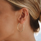 Bruce & Co Thin Hoop Earrings, 25 or 30 mm