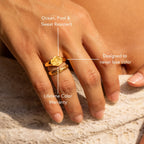 Bruce & Co Tide – Sculpted Wave Band Ring, 18K Gold PVD Steel
