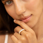 Bruce & Co Rectangular Zircon Eternity Ring, 6.7 mm