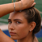 Bruce & Co Zirconia Huggie Hoop Earrings, 13 mm