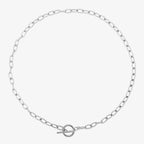 Bruce & Co Paperclip Toggle Choker, 42 cm, Steel