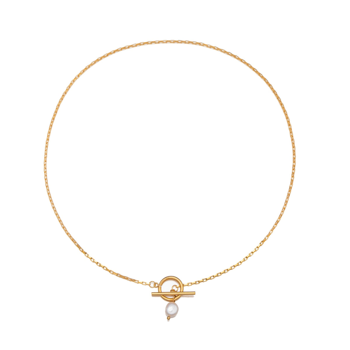 Bruce & Co La Isla – Freshwater Pearl Toggle Necklace, 45 cm