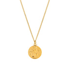 Bruce & Co Saint Christopher Coin Necklace with Pearl