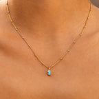 Bruce & Co Oval Turquoise Pendant Necklace, 5 × 7 mm