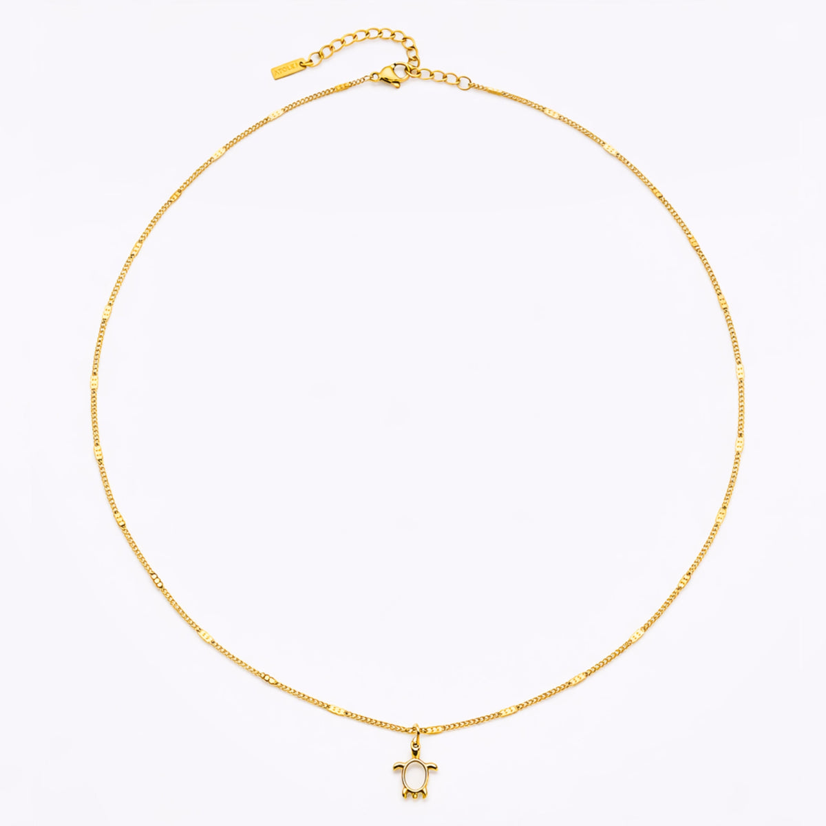 Bruce & Co Guardian – Mother of Pearl Turtle Necklace