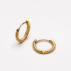 Bruce & Co Twisted Rope Hoop Earrings, 10 mm