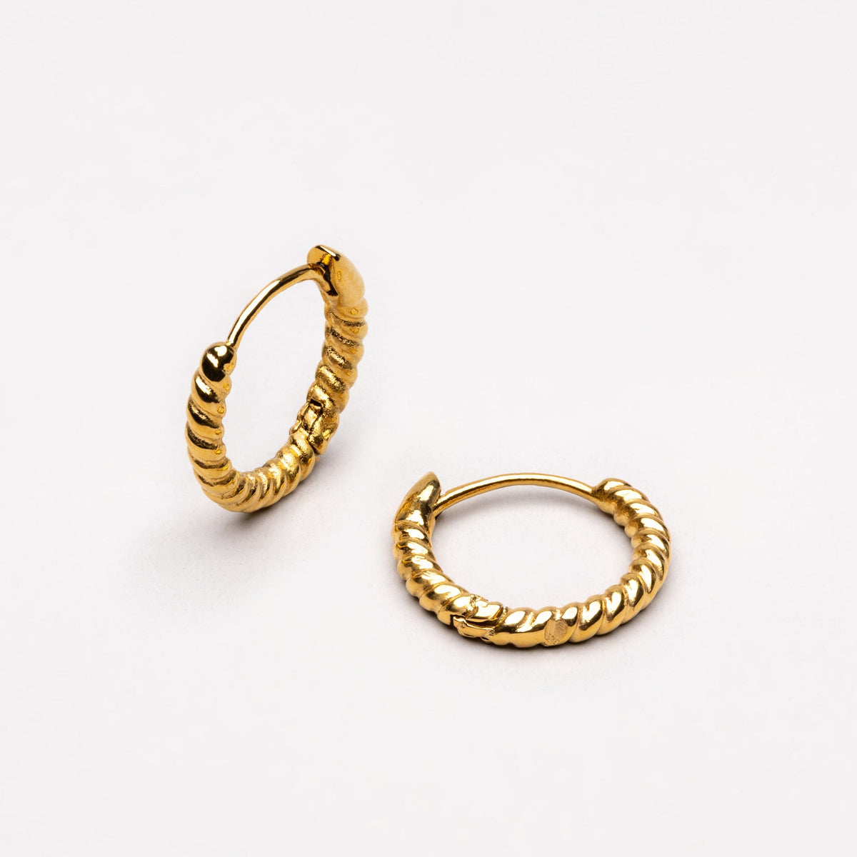 Bruce & Co Twisted Rope Hoop Earrings, 10 mm