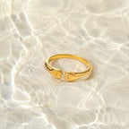Bruce & Co Two-Initial Crystal Ring