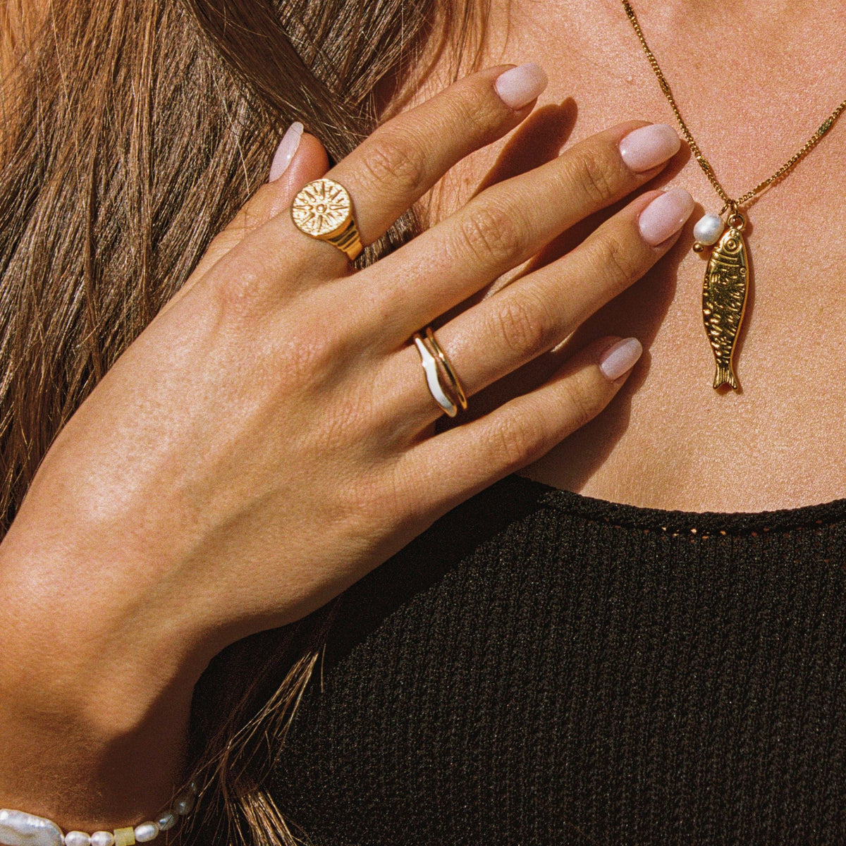 Bruce & Co Sirocco – Openwork Double Wave Band Ring