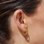 Bruce & Co Bold Huggie Hoop Earrings, 16 mm, Steel
