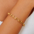Bruce & Co Island Links – Paperclip Link Bracelet, Steel
