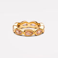 Bruce & Co Peony – Pink Zircon Teardrop Eternity Ring