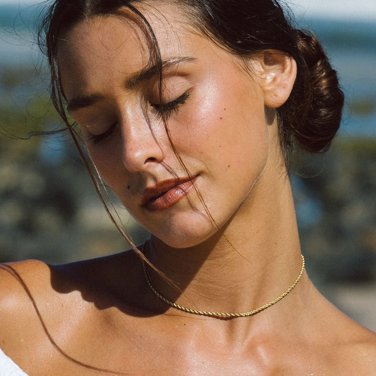Bruce & Co Calvi – Rope Chain Necklace, 2 mm × 39 cm