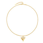 Bruce & Co Zircon Shark Tooth Pendant Necklace, 18 mm