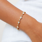 Bruce & Co Aura – Bezel Set Zircon Station Bracelet