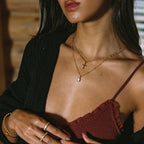 Bruce & Co Small Cross Beaded Chain Necklace, 45 cm