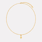 Bruce & Co Whale Pendant Necklace, 45–50 cm, Gold PVD Steel