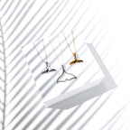 Bruce & Co Polished Whale Tail Necklace, 40 cm