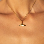 Bruce & Co Polished Whale Tail Necklace, 40 cm