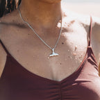 Bruce & Co Polished Whale Tail Necklace, 40 cm