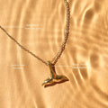 Bruce & Co Polished Whale Tail Necklace, 40 cm