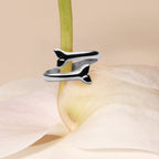Bruce & Co Adjustable Whale Tail Wrap Ring, Steel