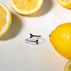 Bruce & Co Adjustable Whale Tail Wrap Ring, Steel