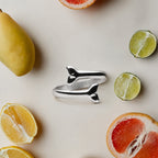 Bruce & Co Adjustable Whale Tail Wrap Ring, Steel
