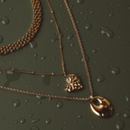 Bruce & Co Reverie – Oval Open Pendant Necklace, Stainless Steel