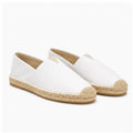 Wynmont men's white canvas espadrille slip-ons — studio pair