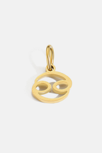 Bruce & Co Zodiac Sign Pendant, 7 mm, Gold-Tone Stainless Steel