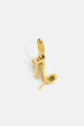 Bruce & Co Zodiac Sign Pendant, 7 mm, Gold-Tone Stainless Steel