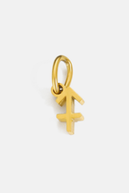 Bruce & Co Zodiac Sign Pendant, 7 mm, Gold-Tone Stainless Steel