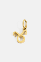Bruce & Co Zodiac Sign Pendant, 7 mm, Gold-Tone Stainless Steel